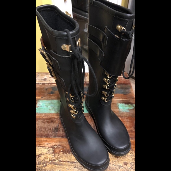 Tory Burch Shoes - Tory Burch  military winter & rain  knee boots